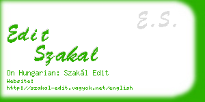 edit szakal business card