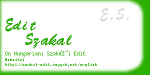 edit szakal business card